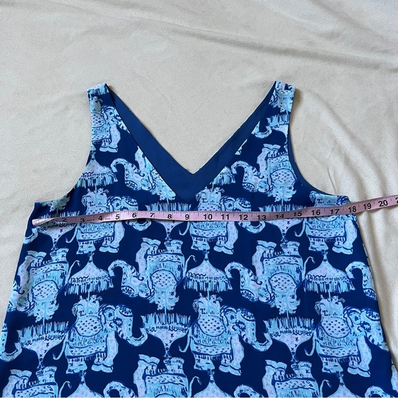 Lilly Pulitzer Florin Reversible Tank in Deep Indigo Joy Ride Print Size XS/S - Picture 5 of 5
